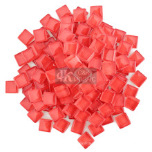 Piezas de vidrio rojo a granel para suministros de mosaico
